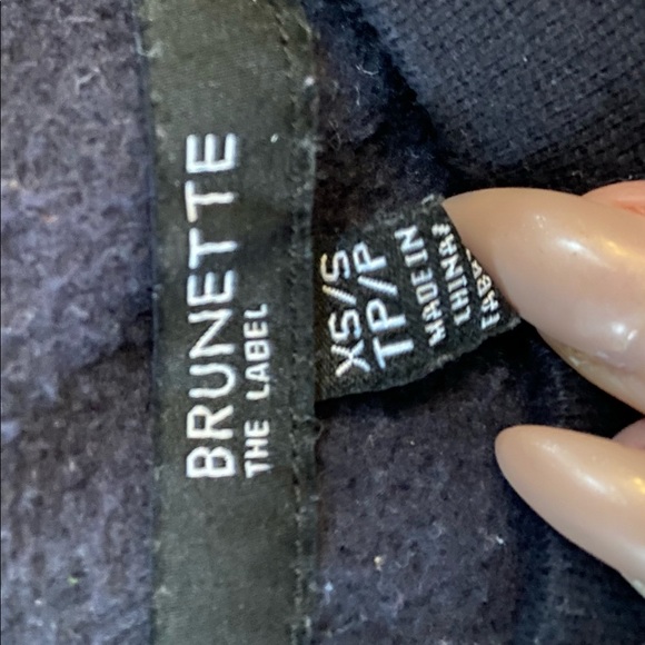 "UPLIFT ALL BABES" Big Sister Crew Neck Sweatshirt | Navy - Picture 5 of 5